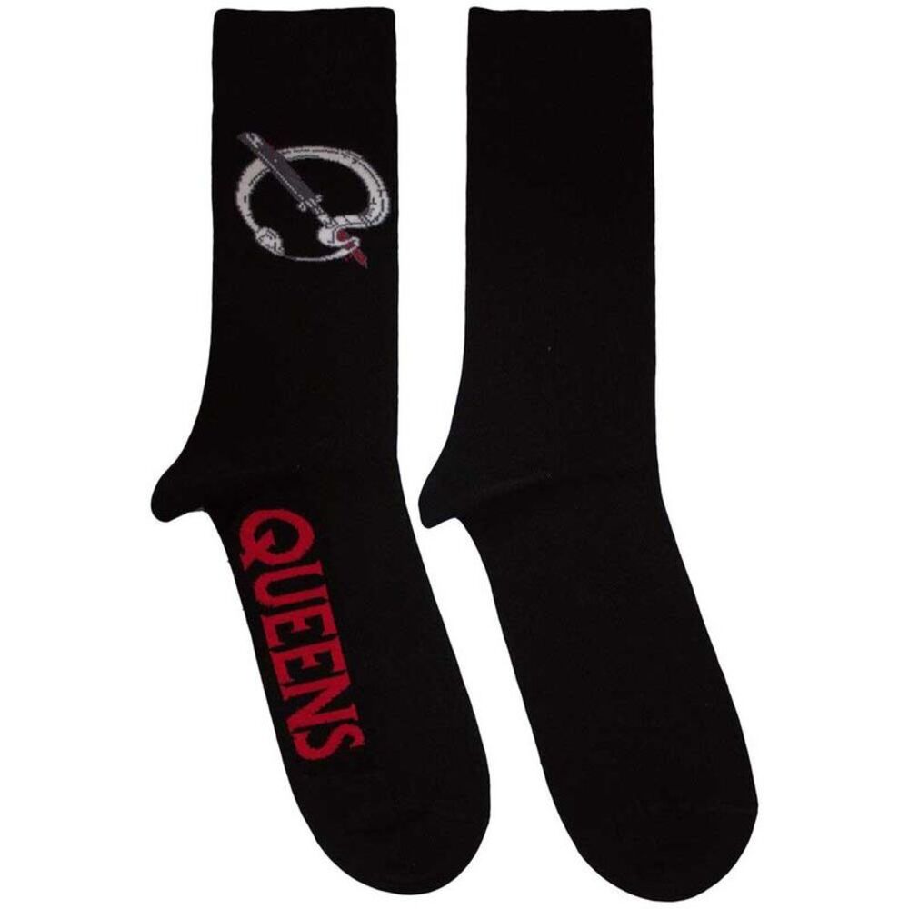 Queens Of The Stone Age Unisex Adult Q Emblem Socks / Black/Red